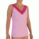 Give-N-Go Lacy Tank Top - Womens -Blush-X-Small