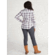 ExOfficio Madison Midweight Flannel Long Sleeve - Womens, White, Medium, 2001-3358-1000-M
