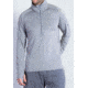 Sol Cool Long Sleeve Half Zip - Mens-Cement-Large
