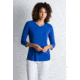 ExOfficio Wanderlux 3/4 Sleeve Shirt Women's, Blue Glaze, XL 20113084-5804_XL