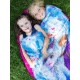 Exxel Outdoors Disney Frozen Sleeping Bag, Blue/Purple, 28x56in, D-2171FRZ9A