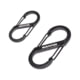 iKamper Dual Carabiner Set, Medium Dual, Black, Medium, BC026-002
