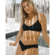 Body Glove Smoothies Ruth Fixed Triangle Swim Top - Black 9DA53BFA, L, Black, 39506226-068-L