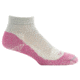Farm To Feet Boulder Light Weight 1/4 Crew Sock - Womens-Platinum/Berry-Large