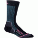 Damascus Light Crew Sock - Womens-Black/Maui Blue-Medium