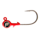 Fathom Bug Eye Jig Head 1/4oz Red, 4 pack, JH04-1/4-RED