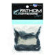 Fathom Fathom Offshore Rb-64 Rubber Bands #64 1/10Lb Bag Black Prem Uv Resistant, RB-64