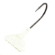 Fathom Jig Tail Shrimp 1/4oz Glow, 3 pack, JH03-1/4-GLOW