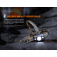 Fenix Lighting HP30R V2.0 Lithium Ion 3000 Lumens XHP50 LED, XP-G3 S4 LED Headlamp, Black, HP30V2BK