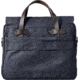 Filson 24-Hour Tin Cloth Briefcase, Navy, One Size, 11070140-Navy-OS - Brass