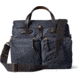 Filson 24-Hour Tin Cloth Briefcase, Navy, One Size, 11070140-Navy-OS - Brass