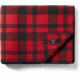Filson Mackinaw Wool Blanket, Red/Black, One Size, 11080110-RedBlack-One Size