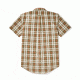 Filson Short Sleeve Feather Cloth Shirt Mens, Olive/Khaki/Chili, Small, 20008229-OKC -S