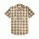 Filson Short Sleeve Feather Cloth Shirt Mens, Olive/Khaki/Chili, Small, 20008229-OKC -S