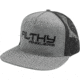 Filthy Anglers Filthy Wording Trucker Hat, Grey, HTF-FILTH-GRY