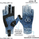 Filthy Anglers Fingerless Fishing Gloves, Scale Blue, Large/Extra Large, GV-SCALES-L