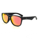 Filthy Anglers Fox Polarized Sunglasses w/ Sunburst Red Mirror, Matte Black, FOXMBK01P-S