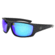 Filthy Anglers Tenkiller Polarized Sunglasses w/Blue Mirror, Matte Black, TENMBK01P-B