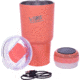 Fireside Outdoor Vibe Tumbler with/ Water-Resistant Bluetooth Speaker, Coral, 28oz, VIBE-28-COR