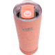 Fireside Outdoor Vibe Tumbler With Water-Resistant Bluetooth Speaker, Coral, VIBE-18-COR