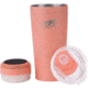 Fireside Outdoor Vibe Tumbler With Water-Resistant Bluetooth Speaker, Coral, VIBE-18-COR