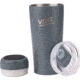Fireside Outdoor Vibe Tumbler With Water-Resistant Bluetooth Speaker, Grey, VIBE-18-GRY