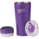 Fireside Outdoor Vibe Tumbler With Water-Resistant Bluetooth Speaker, Purple, VIBE-18-PUR