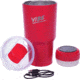 Fireside Outdoor Vibe Tumbler with/ Water-Resistant Bluetooth Speaker, Red, 28oz, VIBE-28-RED