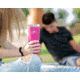 Fireside Outdoor Vibe Tumbler With Water-Resistant Bluetooth Speaker, Rosa, VIBE-18-ROSA