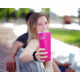 Fireside Outdoor Vibe Tumbler With Water-Resistant Bluetooth Speaker, Rosa, VIBE-18-ROSA