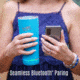 Fireside Outdoor Vibe Tumbler With Water-Resistant Bluetooth Speaker, Water Blue, VIBE-18-WBLU