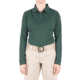 First Tactical Performance Long Sleeve Polo - Womens, Spruce Green, Extra Small, 121503-812-XS