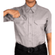 First Tactical V2 Tactical Short Sleeve Shirt - Womens, Regular, Nickel Gray, Extra Large, 122007-083-XL-R