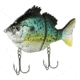 Fish Lab Bio-Gill 3 Piece Hard Swim Bait, Slow Sink Action, VMC Hooks, Black Crappie, 4in, 1oz, BGS-4-BC