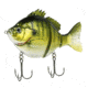 Fish Lab Bio-Gill 3 Piece Hard Swim Bait, Slow Sink Action, VMC Hooks, Light Bluegill, 4in, 1oz, BGS-4-LB