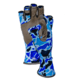 Fish Monkey Half Finger Guide Gloves, Old School Blue, L, FM11-OLDSCHBL-L