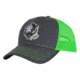 Fish Monkey Screamn Monkey Hat, Charcoal/Neon Green, One size, FM75-CHNG