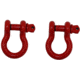 Fishbone Offroad Fishbone 0.75 in Universal D-Ring Shackle Set, Red, FB21038