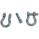 Fishbone Offroad Fishbone 0.75 in Universal D-Ring Shackle Set, Zinc, FB21037