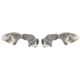 Fishbone Offroad Fishbone Front JL RAW Aluminum Inner Fenders Legacy Model, Jeep Wrangler JL 2018 - 2020, Silver, FB33108F