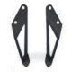Fishbone Offroad Fishbone Hood Light Mount Brackets, Jeep Wrangler JK 2007 - 2018, Black Textured, FB21066
