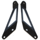 Fishbone Offroad Fishbone Hood Light Mount Brackets, Jeep Wrangler JK 2007 - 2018, Black Textured, FB21066