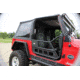 Fishbone Offroad Front Tube Doors, Jeep Wrangler TJ 1997 - 2006, Black Textured, FB24077