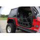 Fishbone Offroad Front Tube Doors, Jeep Wrangler TJ 1997 - 2006, Black Textured, FB24077
