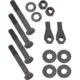 Fishbone Offroad JK Rear D-Ring Frame Mounts for Jeep Wrangler JK 2007 - 2018, Black, FB22136