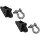 Fishbone Offroad JK Rear D-Ring Frame Mounts for Jeep Wrangler JK 2007 - 2018, Black, FB22136
