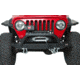 Fishbone Offroad Piranha Front Bumper w/Winch Guard, Jeep Wrangler TJ 1997 - 2006, Black Textured, FB22048