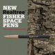 Fisher Space Pen Bullet Space Pen w/ RealTree Logo, Matte Black/Gold, 400BGFG-RT
