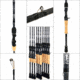 Fitzgerald Fishing All Purpose Series Rods, Medium Spinning, Black, 7ft6in, AP76MS