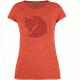Fjallraven Abisko Trail Print T-Shirt - Women's-Flame Orange-Large